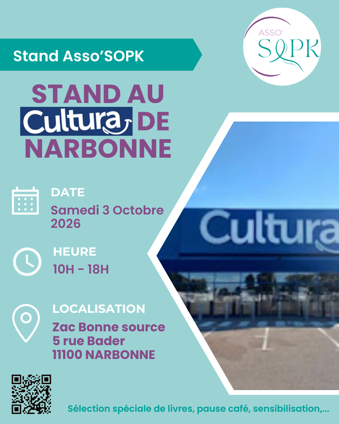 Stand à Cultura Narbonne